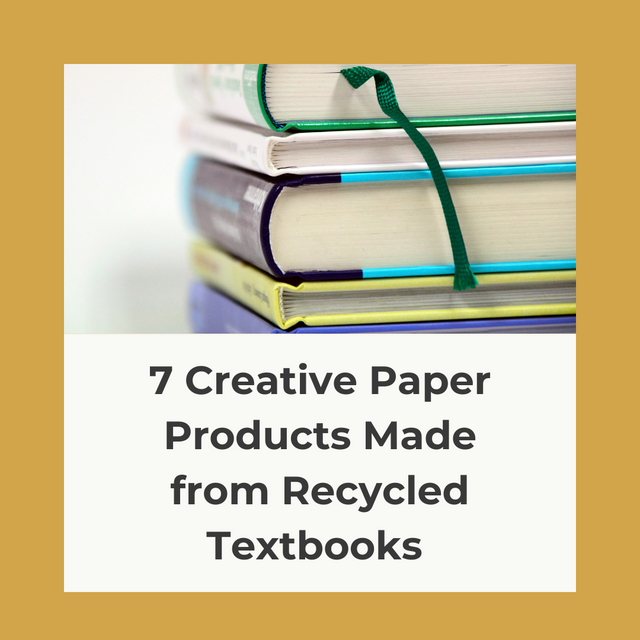 7 Creative Paper Products Made from Recycled Books