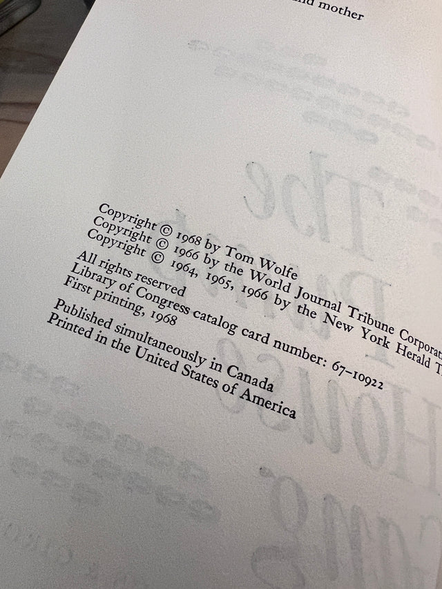 Tom Wolfe Set - 1st Edition, 1st Printings!