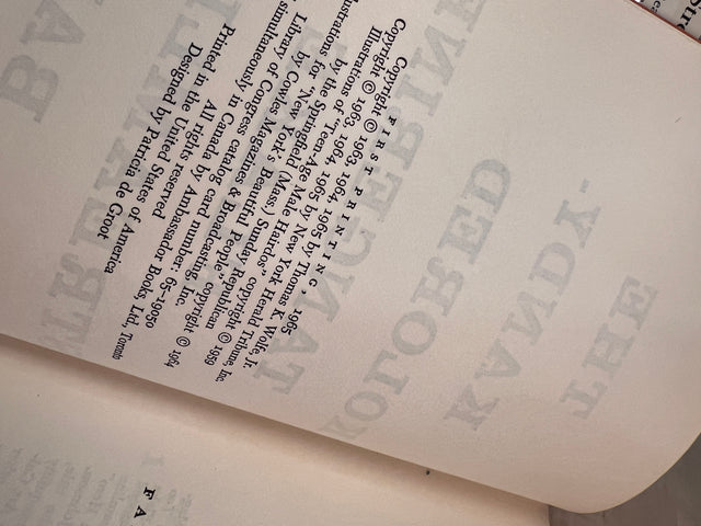 Tom Wolfe Set - 1st Edition, 1st Printings!