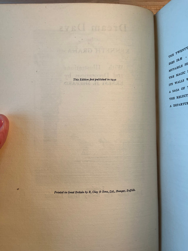 Dream Days ~ Signed by Kenneth Grahame and Ernest Shepard