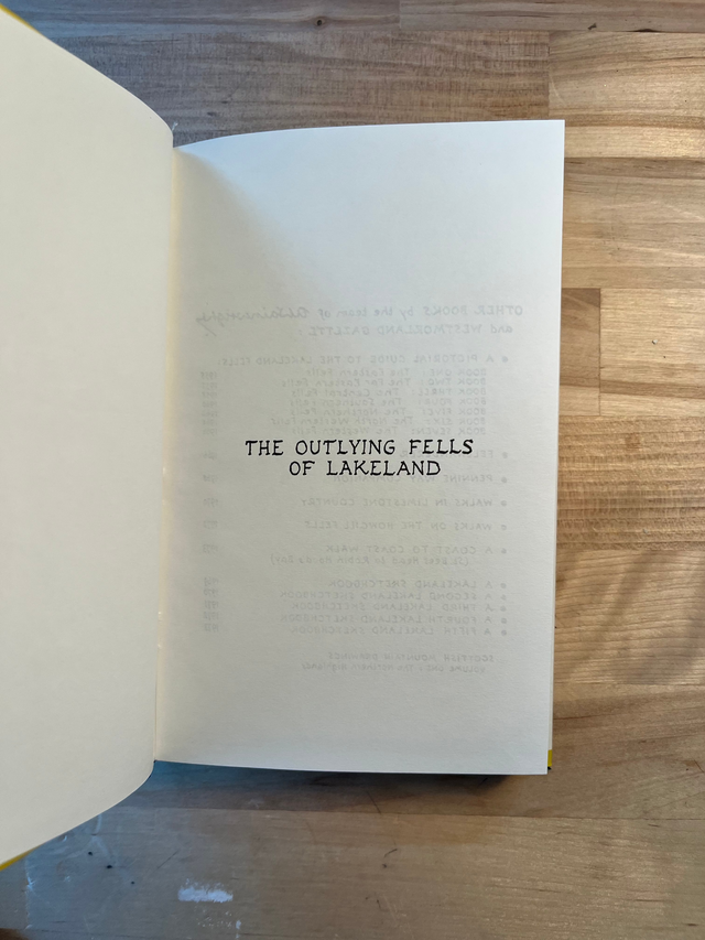 The Outlying Fells of Lakeland - Wainwright