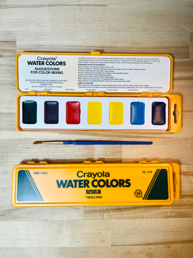 Vintage Non-toxic Crayola Water Colors by Binney & Smith
