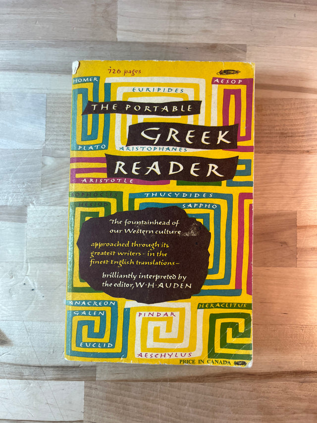 W.H. Auden ~ The Viking Portable Greek Reader