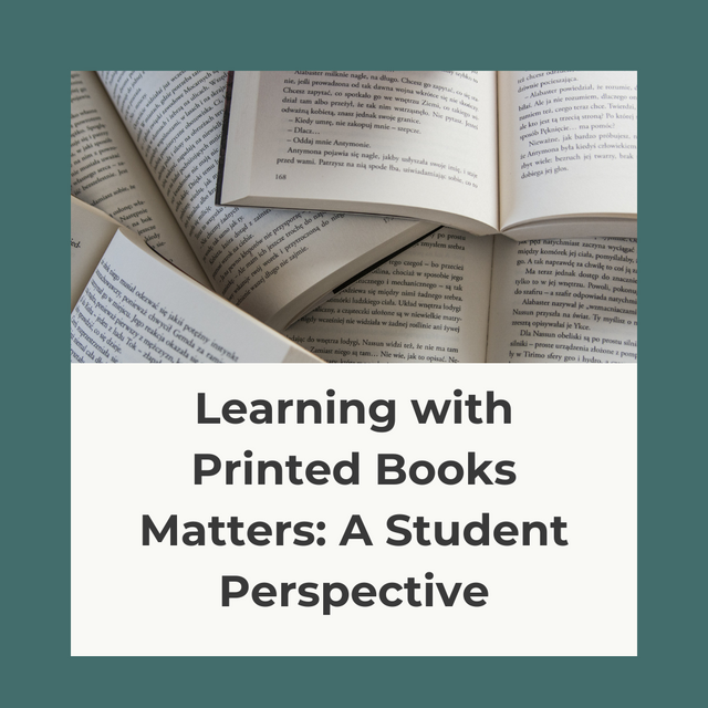 The Benefits of Learning with Published Textbooks