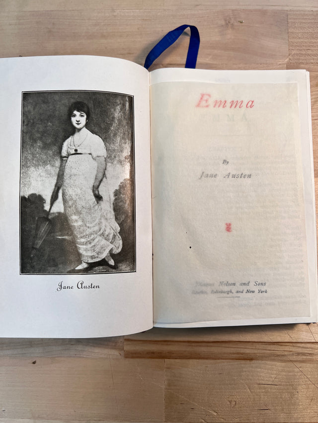 Emma & Northanger Abbey ~ Jane Austen ~ Rare Leatherbound 1900's printing