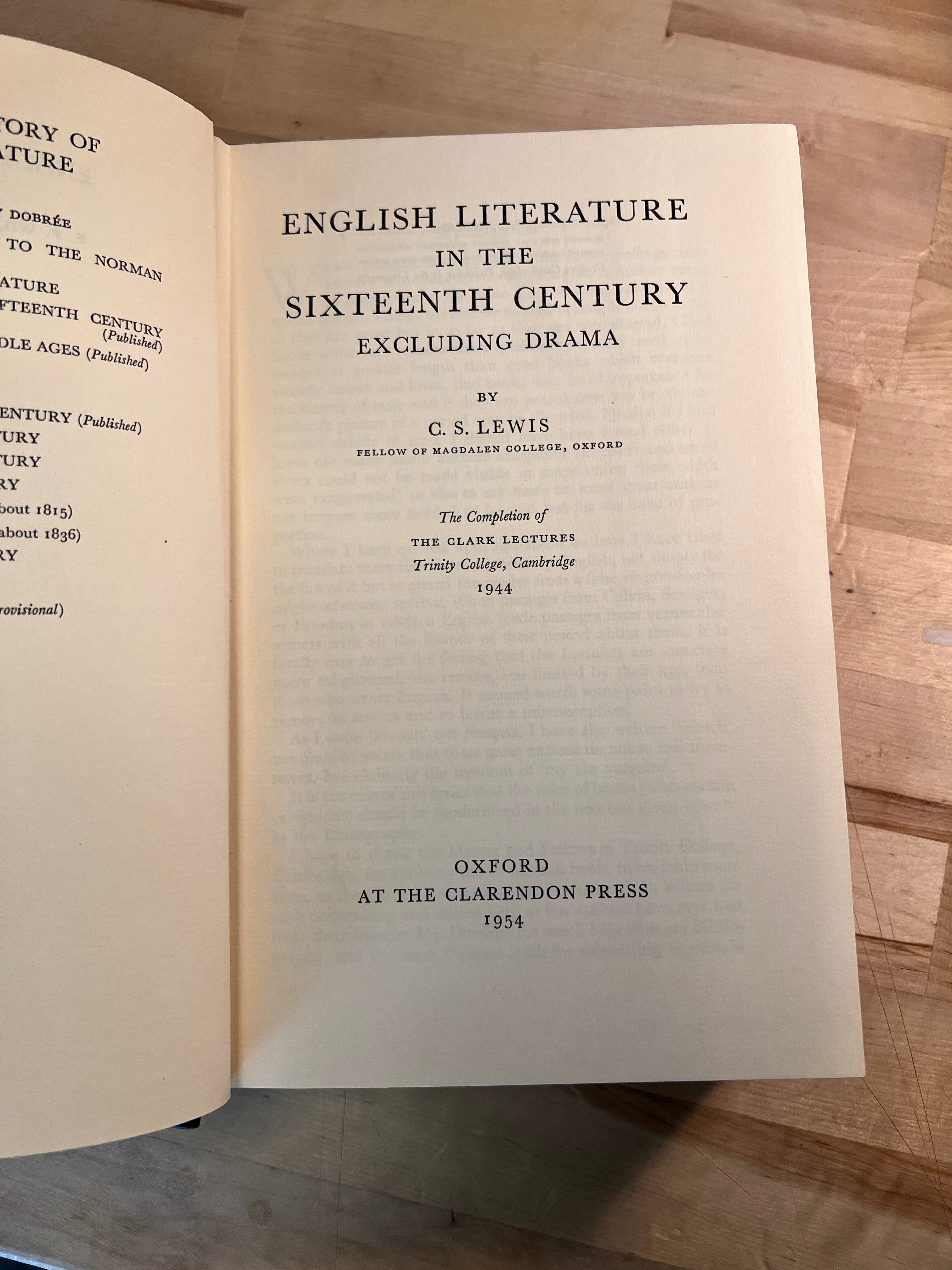 English Literature in the 16th Century - C.S. Lewis – Bulrushed Books