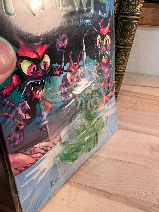 Nnewts - Book 1, Escape from the Lizzarks - Doug TenNapel - NEW, with Slimey Salamander Slapper!