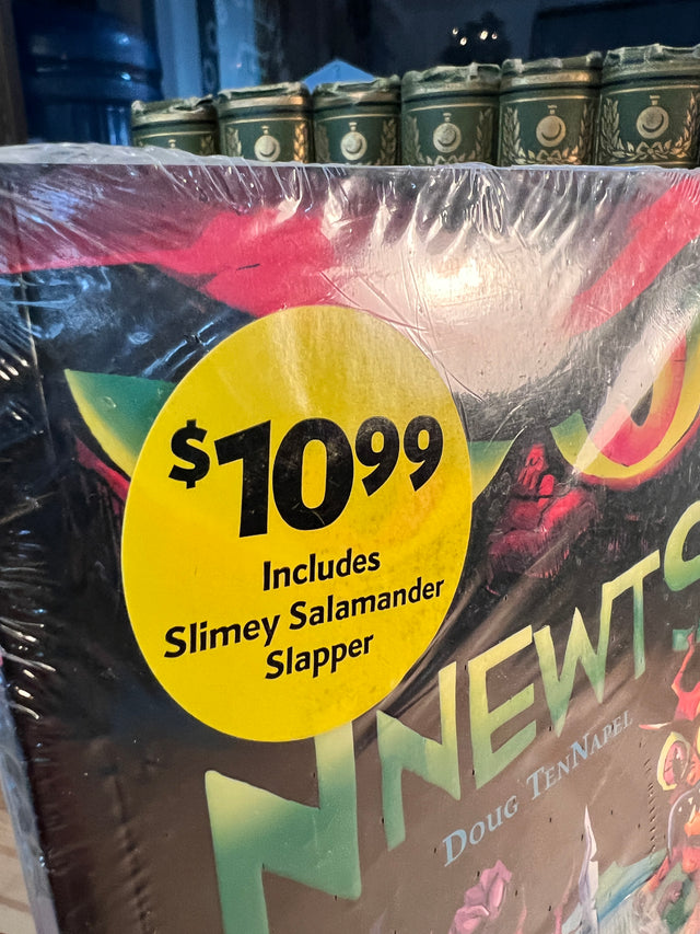 Nnewts - Book 1, Escape from the Lizzarks - Doug TenNapel - NEW, with Slimey Salamander Slapper!