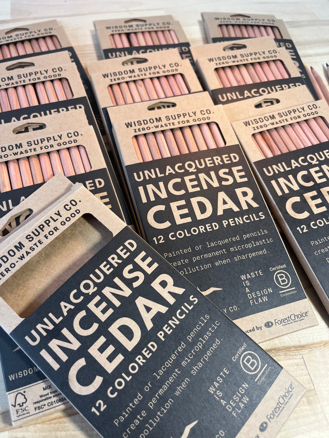 Wisdom Supply Co. : Unlacquered Colored Pencils