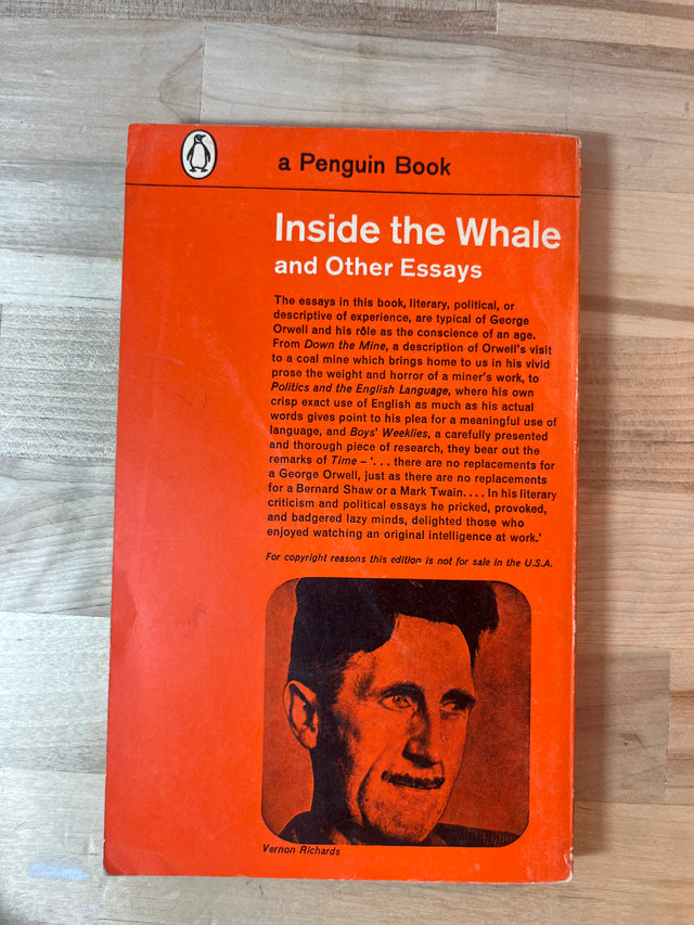 George Orwell ~ Inside the Whale and Other Essays
