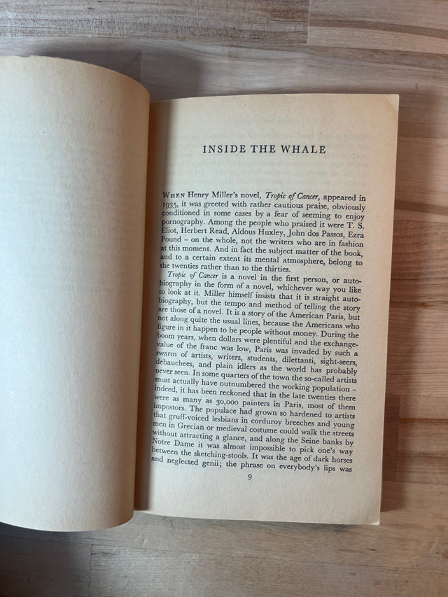 George Orwell ~ Inside the Whale and Other Essays